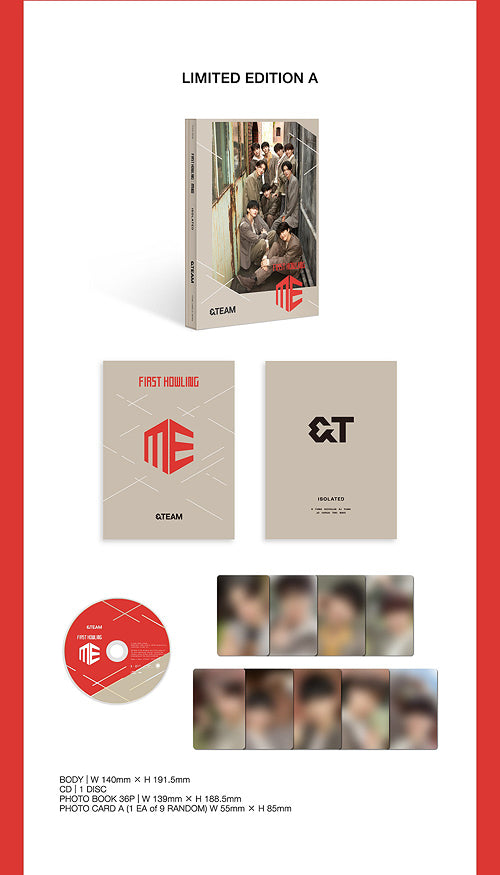 (RESTOCK 3/1) &TEAM - FIRST HOWLING : ME (LIMITED EDITION A)