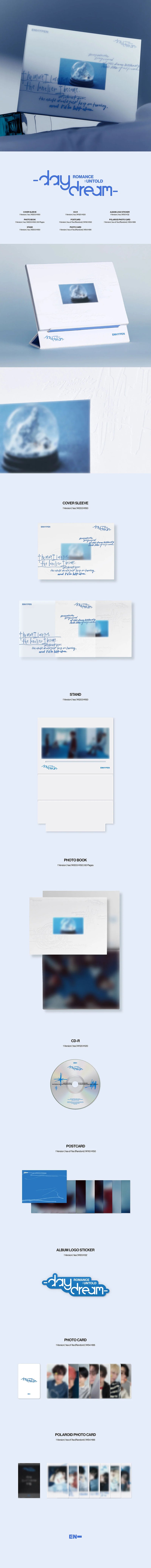 ENHYPEN - 2ND ALBUM REPACKAGE - ROMANCE : UNTOLD - DAYDREAM (JAPAN EDITION)