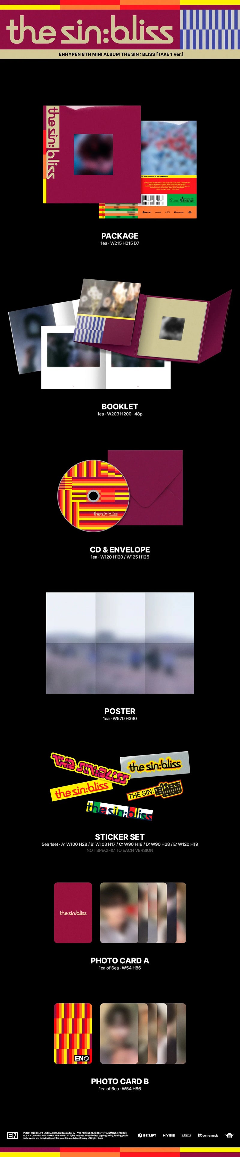 (PREORDER) ENHYPEN 8TH MINI ALBUM - THE SIN: BLISS