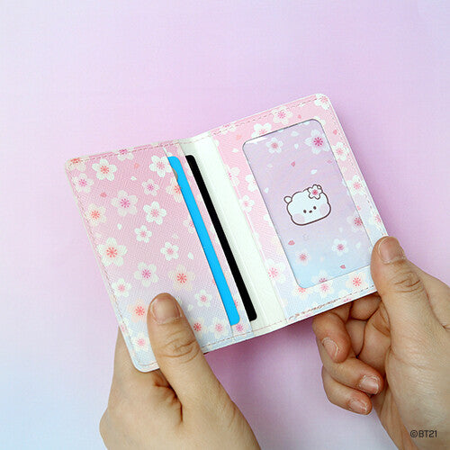 BT21 - 2024 CHERRY BLOSSOM LEATHER PATCH PASSPORT COVER