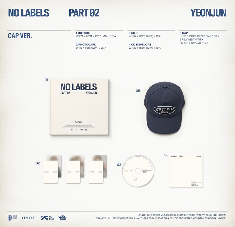 YEONJUN (TXT) - NO LABELS: PART 02 (CAP VER.)