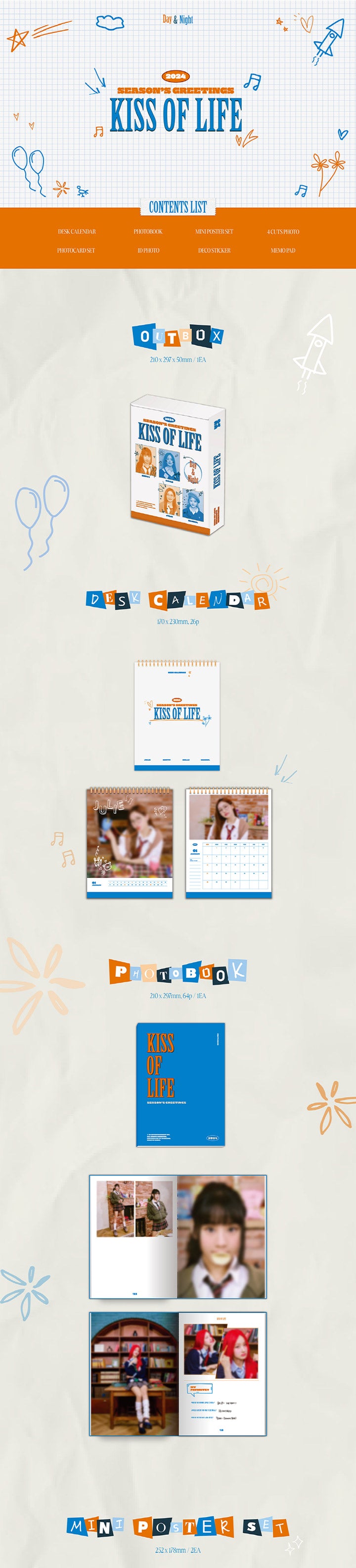 KISS OF LIFE - 2024 SEASONS GREETINGS