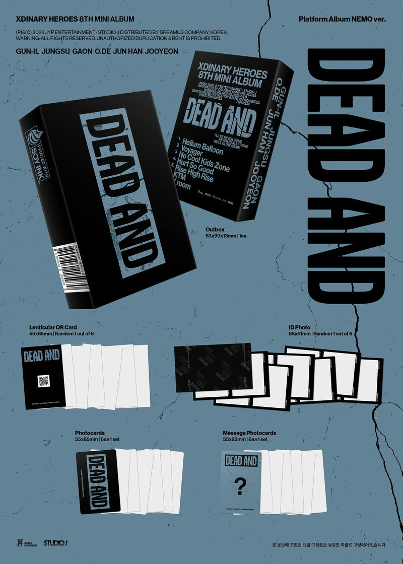 XDINARY HEROES - 8TH MINI ALBUM - DEAD AND (PLATFORM ALBUM NEMO VER.)