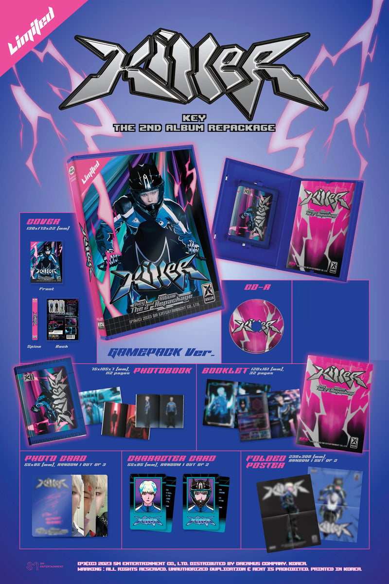 KEY - SHINee - 2ND REPACKAGE ALBUM - KILLER (GAMEPACK VER.)