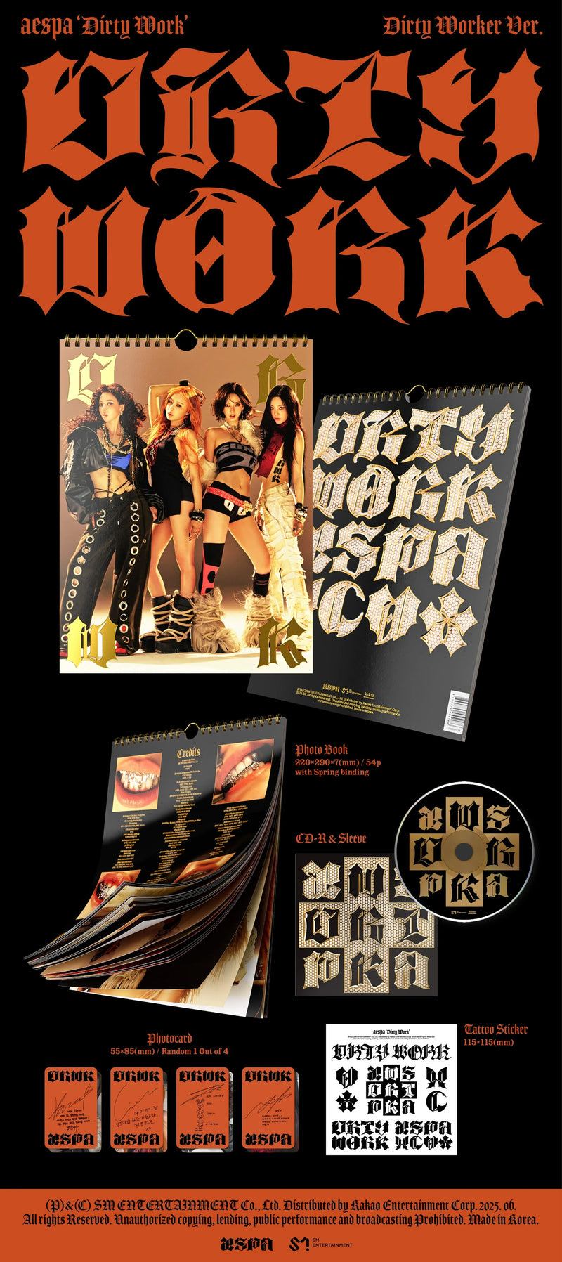 AESPA - SINGLE ALBUM - DIRTY WORK (DIRTY WORKER VER.)