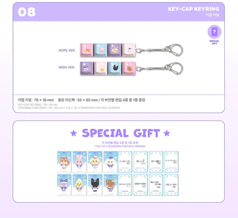 (PREORDER) ATEEZ - ANITEEZ IN THE DREAMLAND - OFFICIAL MD - KEY-CAP KEYRING
