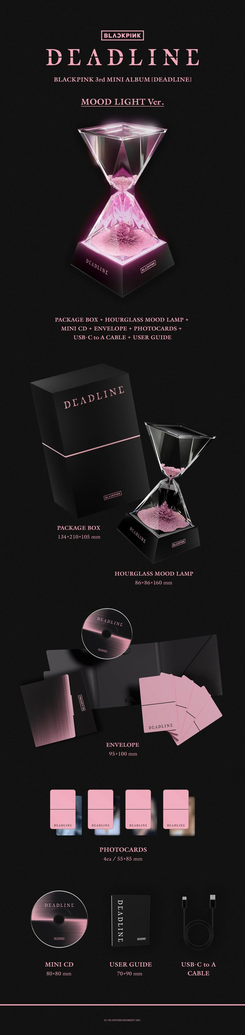 (PREORDER) BLACKPINK - 3RD MINI ALBUM - DEADLINE (MOOD LIGHT VER.)
