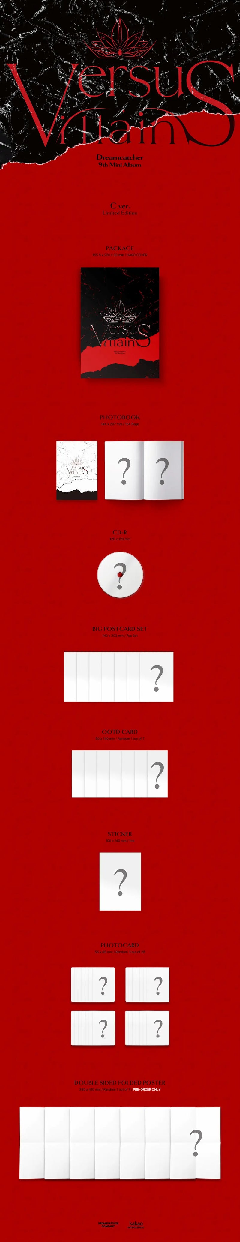 DREAMCATCHER - 9TH MINI ALBUM - VILLAINS (C VER.) (LIMITED EDITION)