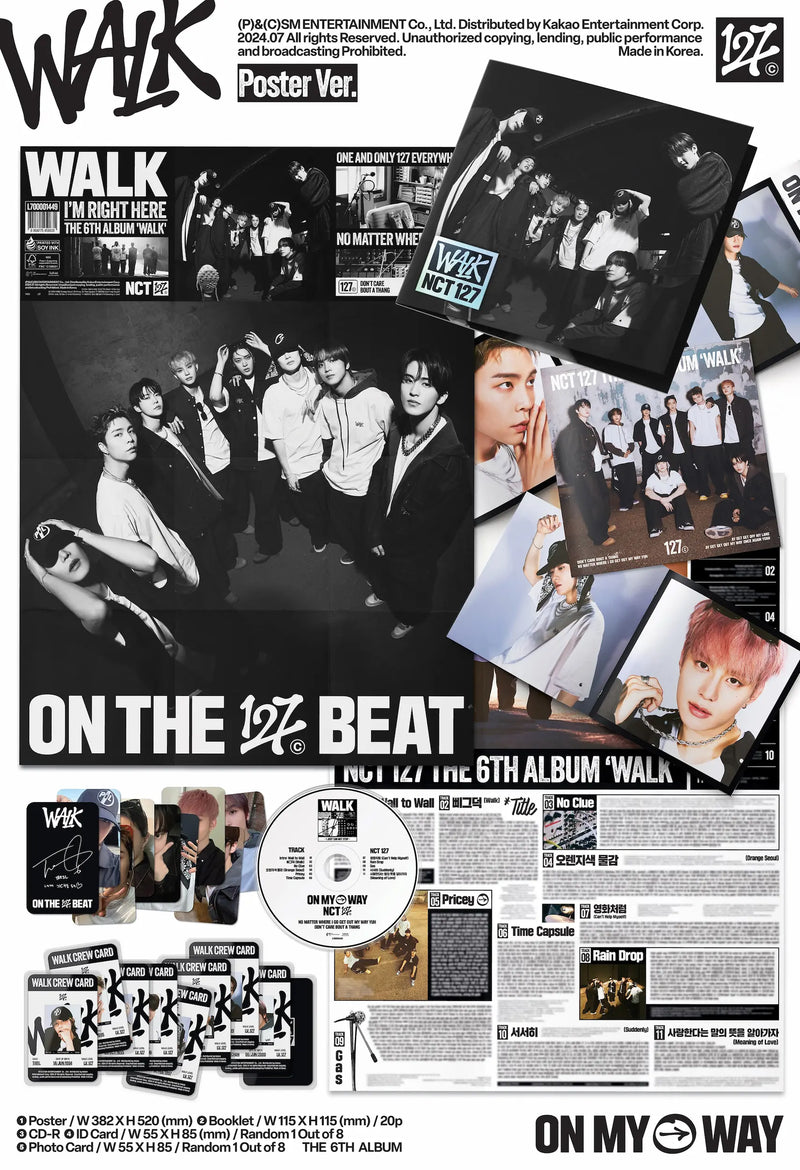 NCT 127 - 6TH ALBUM - WALK (POSTER VER.)