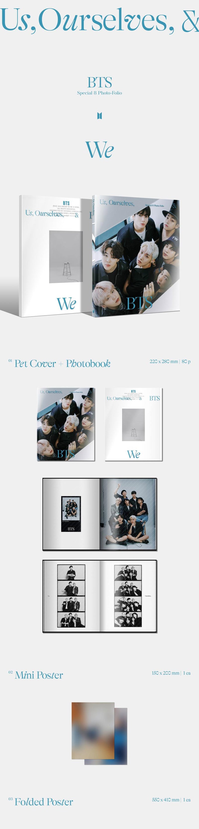 BTS - SPECIAL 8 PHOTO-FOLIO ME, OURSELVES AND BTS 'WE'