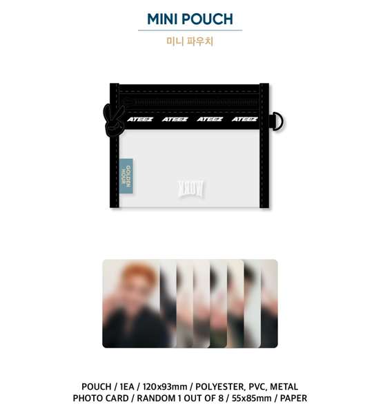 ATEEZ - OFFICIAL MD [GOLDEN HOUR : Part.1] - MINI POUCH