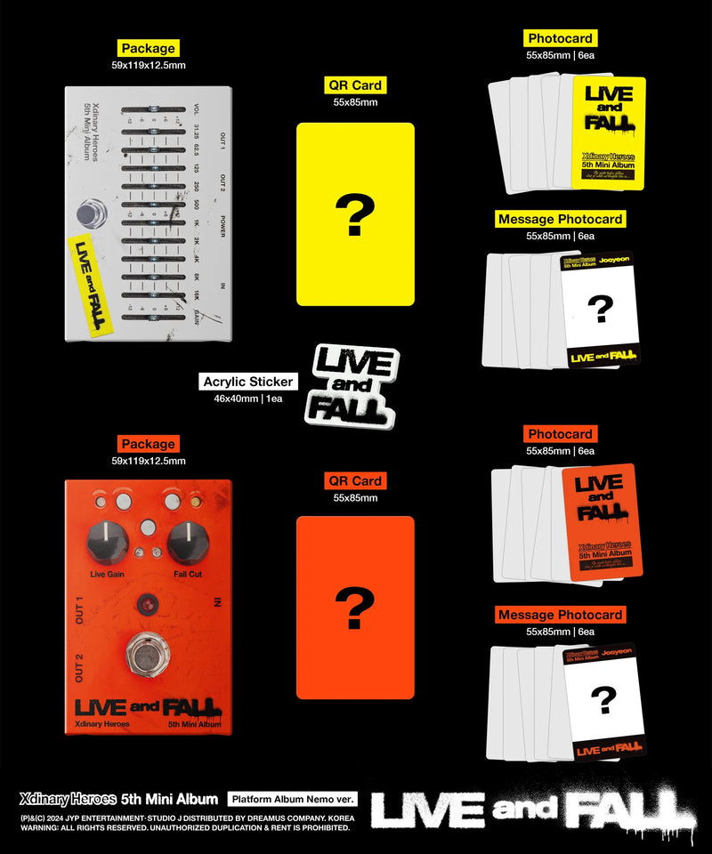 XDINARY HEROES - 5TH MINI ALBUM - LIVE AND FALL (PLATFORM_NEMO VER.)