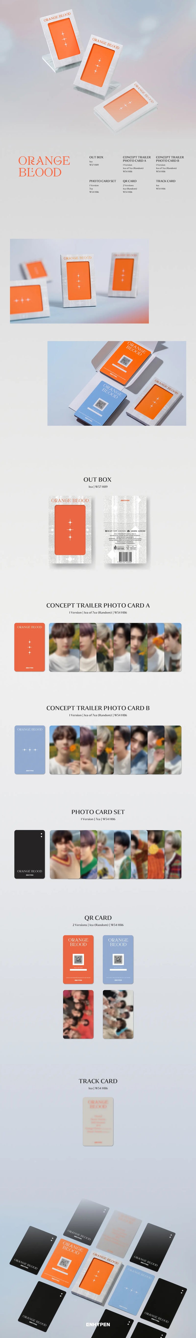 ENHYPEN - 5TH MINI ALBUM - ORANGE BLOOD (WEVERSE ALBUM VER.)