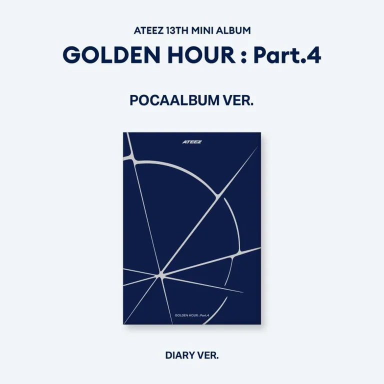 (PREORDER) ATEEZ - 13TH MINI ALBUM - GOLDEN HOUR : PART. 4 (POCA ALBUM VER.)