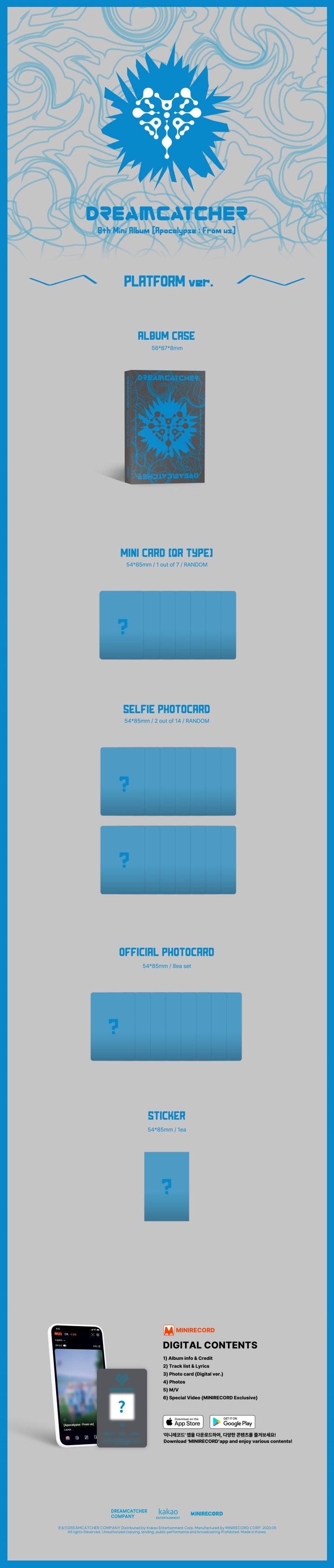 DREAMCATCHER - 8TH MINI ALBUM - APOCALYPSE : FROM US (PLATFORM VER.)