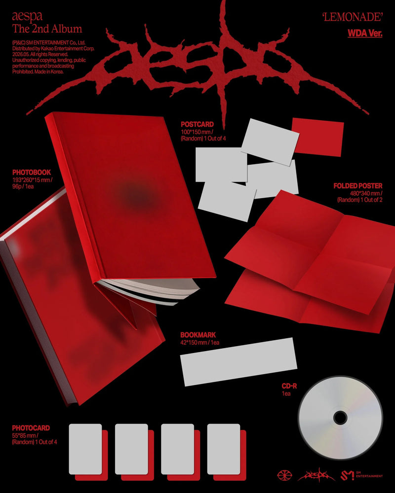 (PREORDER) AESPA - 2ND ALBUM - LEMONADE (WDA VER.)