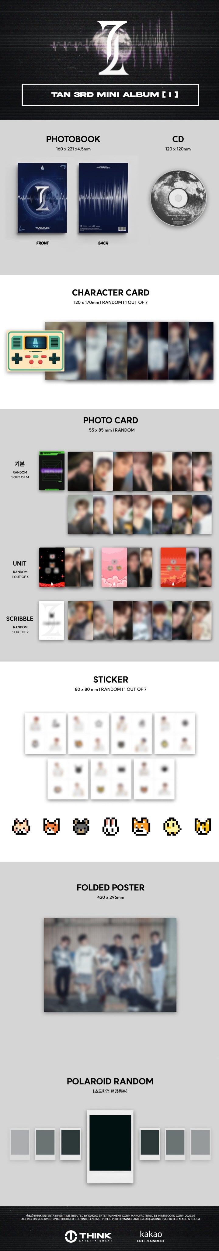 (DEAL) TAN - 3RD MINI ALBUM - TAN MADE [ I ]