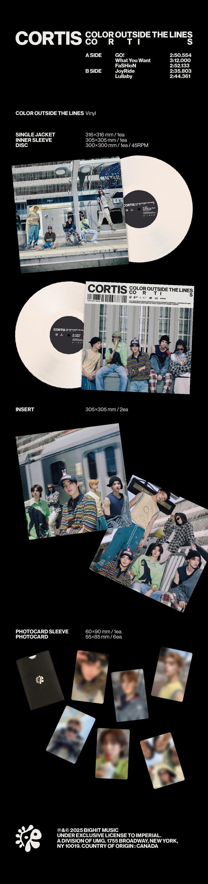 CORTIS - 1ST EP ALBUM - COLOR OUTSIDE THE LINES (VINYL)