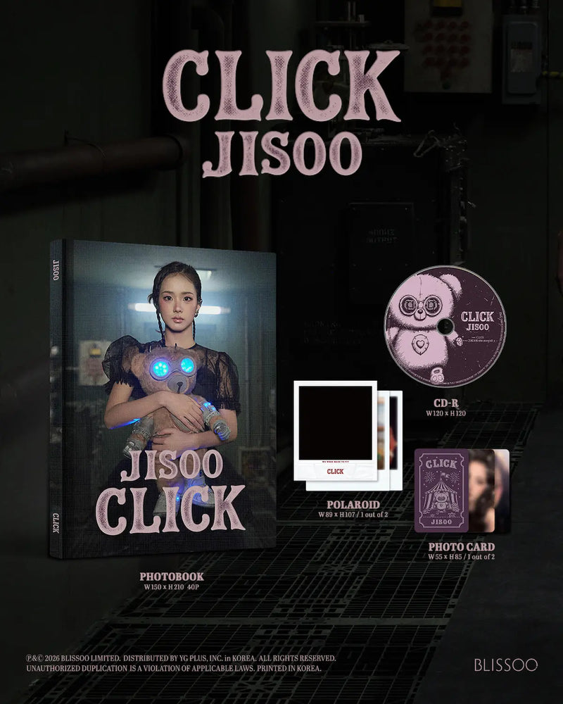 (PREORDER) JISOO SINGLE ALBUM - CLICK (PHOTOBOOK VER.)