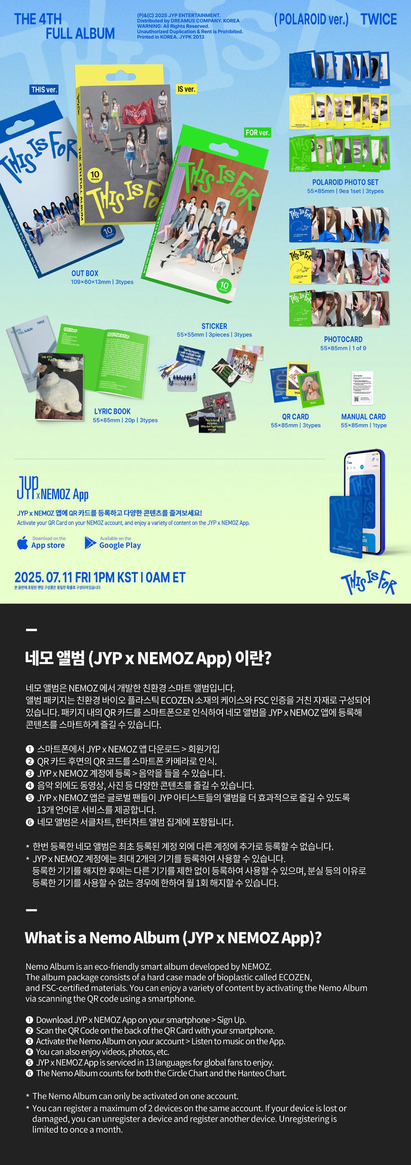 TWICE 4th Album - THIS IS FOR (POLAROID VER.)