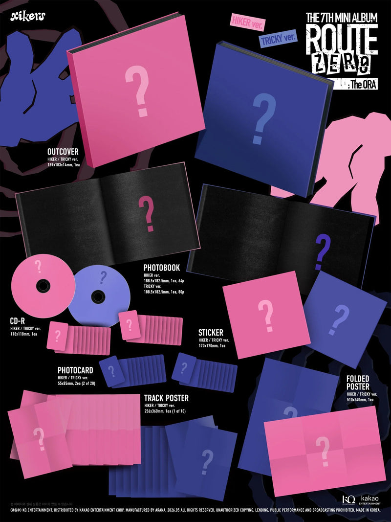 (PREORDER) XIKERS - 6TH MINI ALBUM - ROUTE ZERO : THE ORA