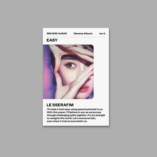 LE SSERAFIM - 3RD MINI ALBUM - EASY (WEVERSE ALBUM VER.)