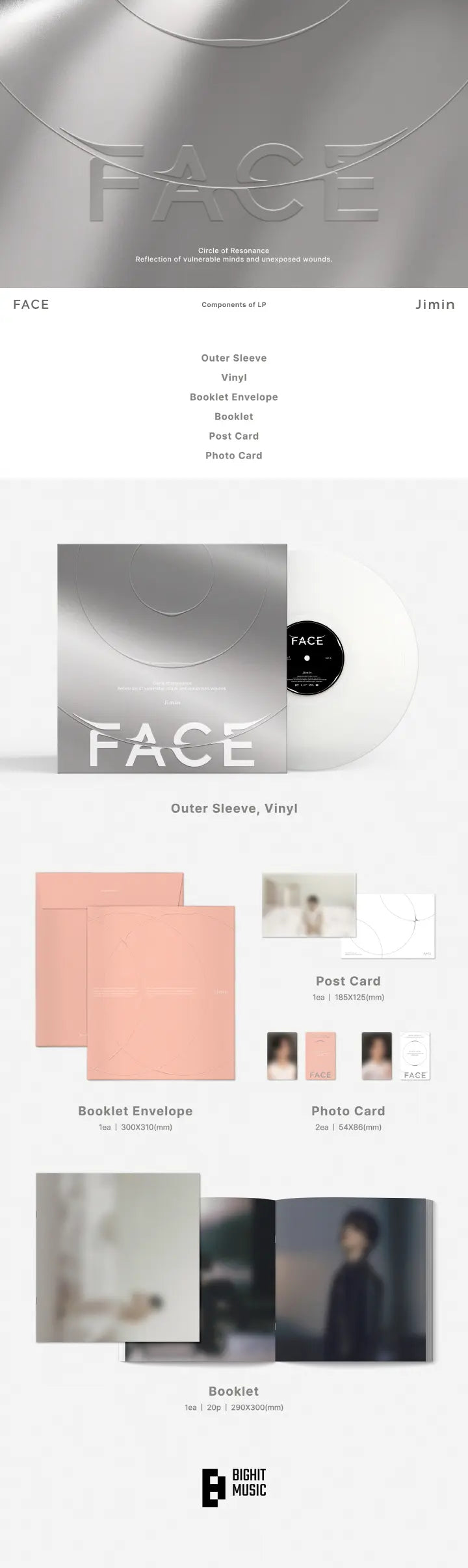 BTS - JIMIN - FACE (LP VER.)