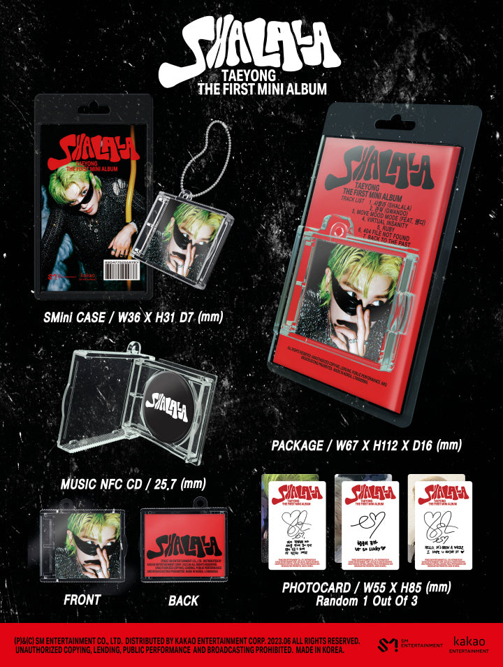 TAEYONG - NCT - 1ST MINI ALBUM - SHALALA (SMINI VER.)