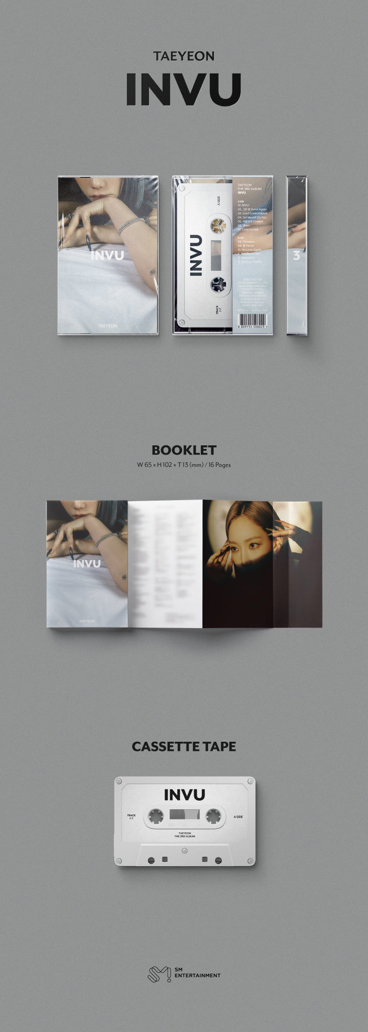 TAEYEON - 3RD ALBUM - INVU (TAPE VER.)