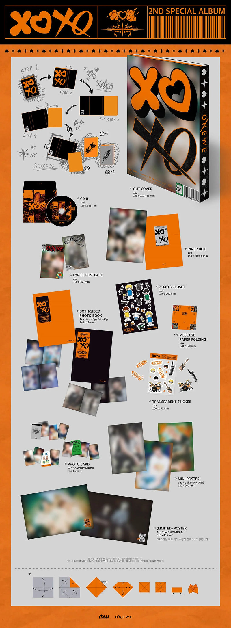 ONEWE - 2ND SPECIAL ALBUM - XOXO