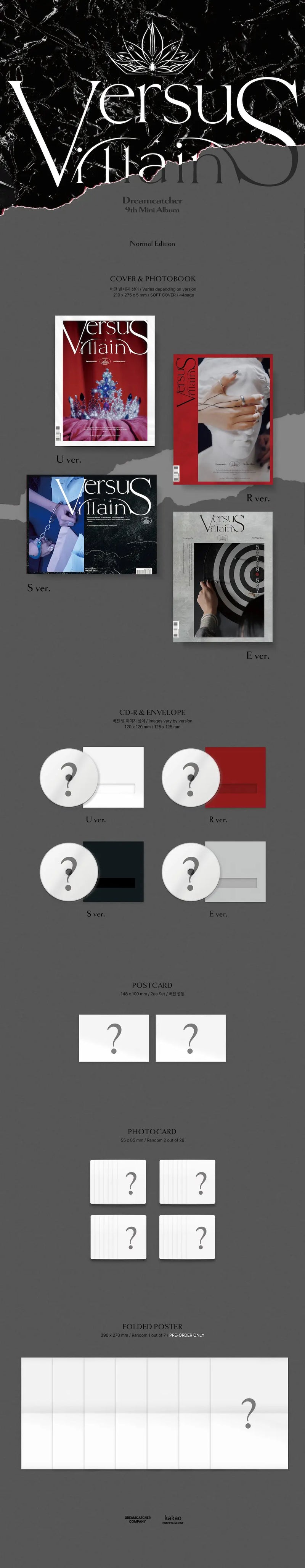 DREAMCATCHER - 9TH MINI ALBUM - VILLAINS