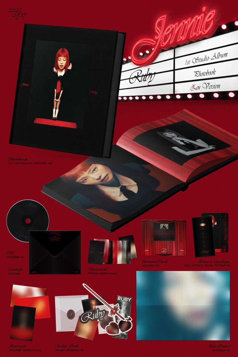 BLACKPINK - JENNIE - 1ST STUDIO ALBUM - RUBY (PHOTOBOOK VER.)