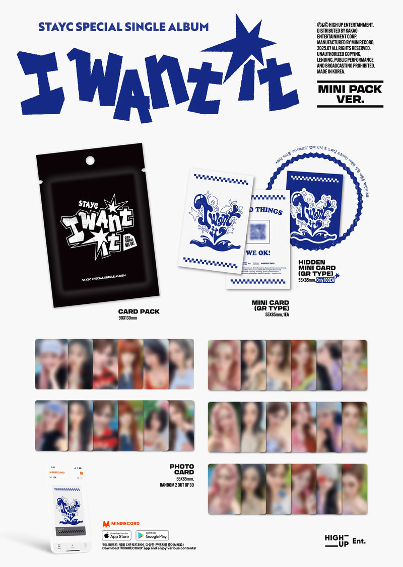 STAYC - SPECIAL SINGLE - I WANT IT (MINI PACK VER.)