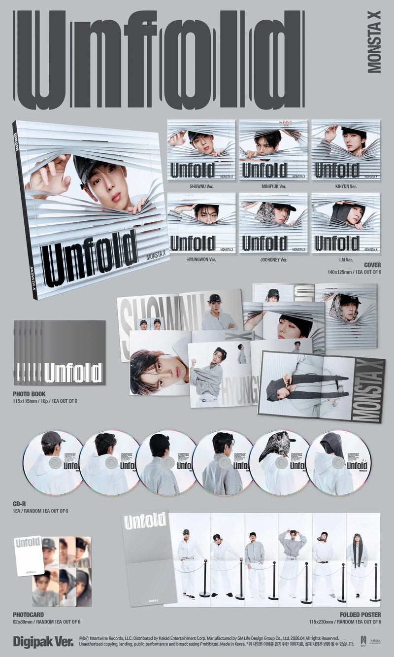 MONSTA X - US ALBUM - UNFOLD (DIGIPACK VER.)
