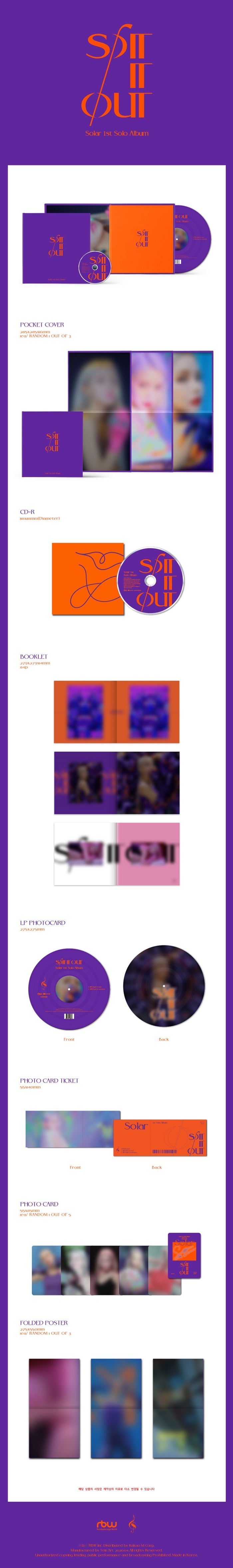 MAMAMOO - SOLAR - 1ST SINGLE ALBUM - SPIT IT OUT