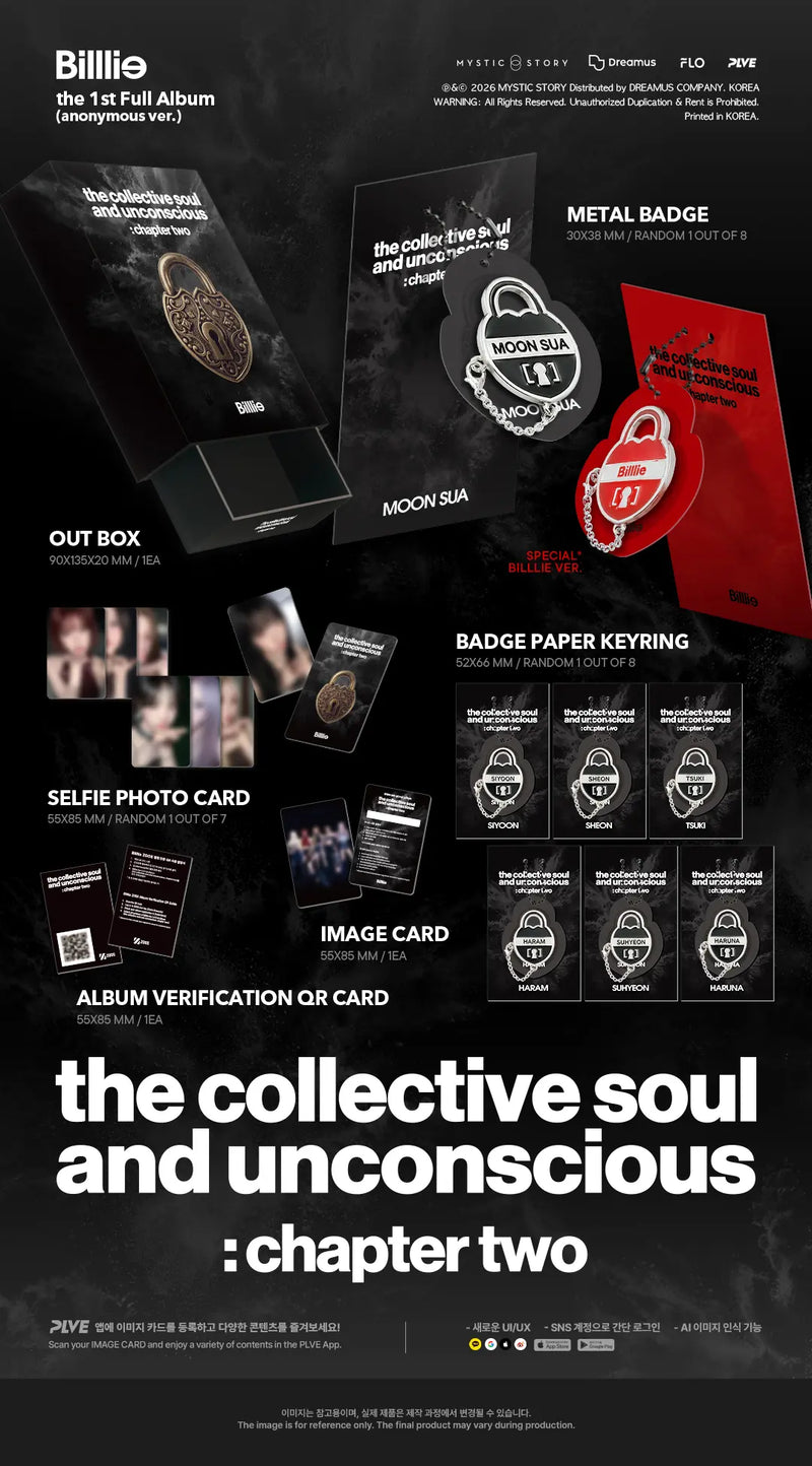 (PREORDER) BILLLIE - 1ST ALBUM - THE COLLECTIVE SOUL AND UNCONSCIOUS: CHAPTER TWO (ANONYMOUS VER.)