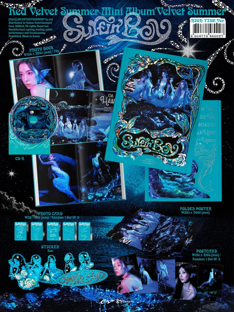 (PREORDER) RED VELVET - SUMMER MINI ALBUM - VELVET SUMMER (HIGH TIDE VER.)