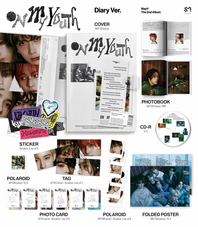 WAYV - 2ND ALBUM - ON MY YOUTH (DIARY VER.)
