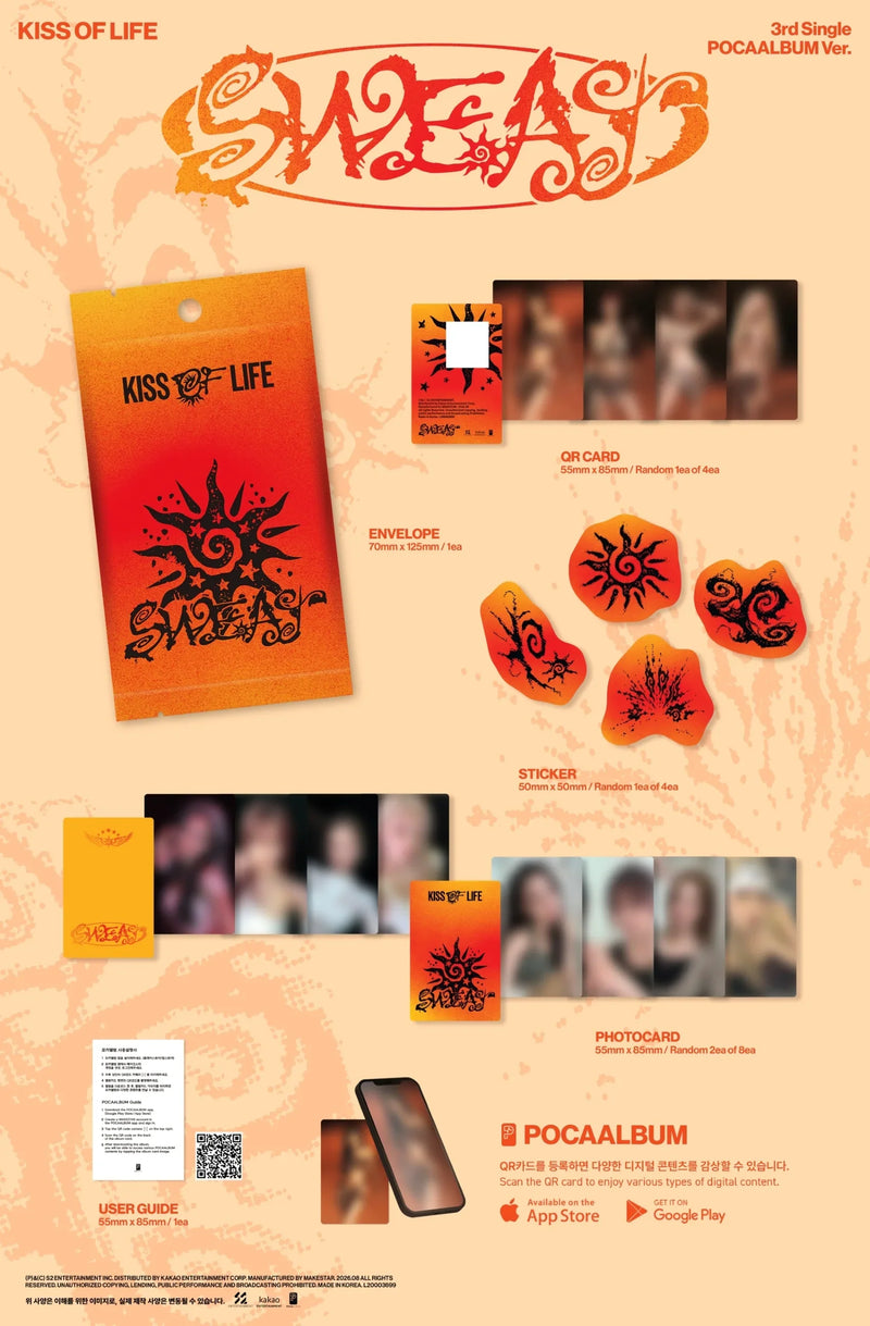 (PREORDER) KISS OF LIFE - 3RD SINGLE ALBUM - SWEAT (POCA ALBUM VER.)