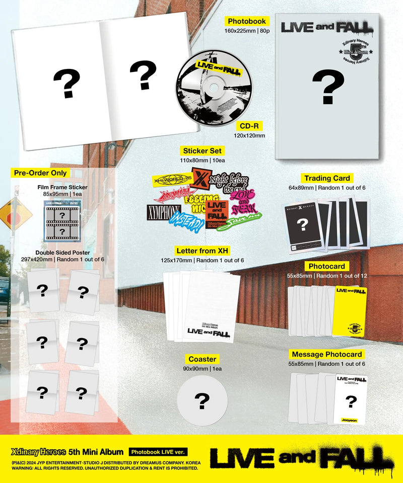 XDINARY HEROES - 5TH MINI ALBUM - LIVE AND FALL (PHOTOBOOK VER.)
