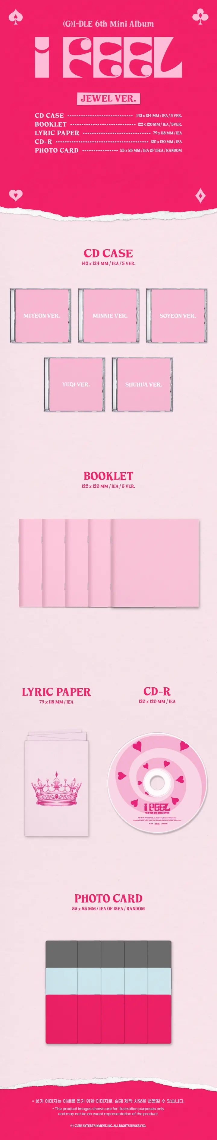 (G)I-DLE - 6TH MINI ALBUM - I FEEL (JEWEL CASE VER.)