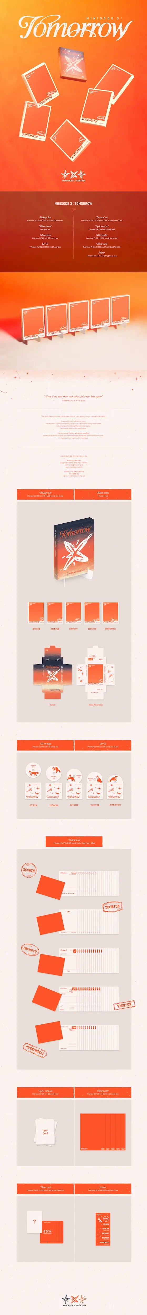 TXT - 6TH MINI ALBUM - MINISODE 3 : TOMORROW (LIGHT VER.) (RANDOM VERSIONS)