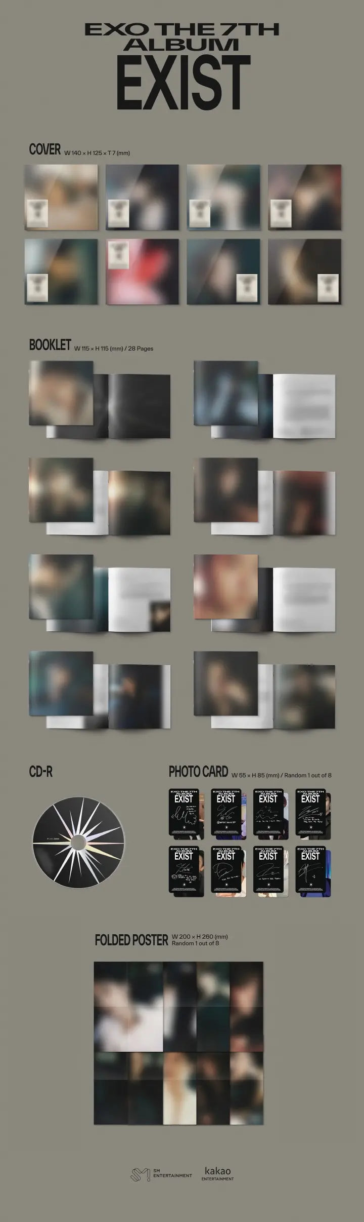 EXO - 7TH ALBUM - EXIST (DIGIPACK VER.)