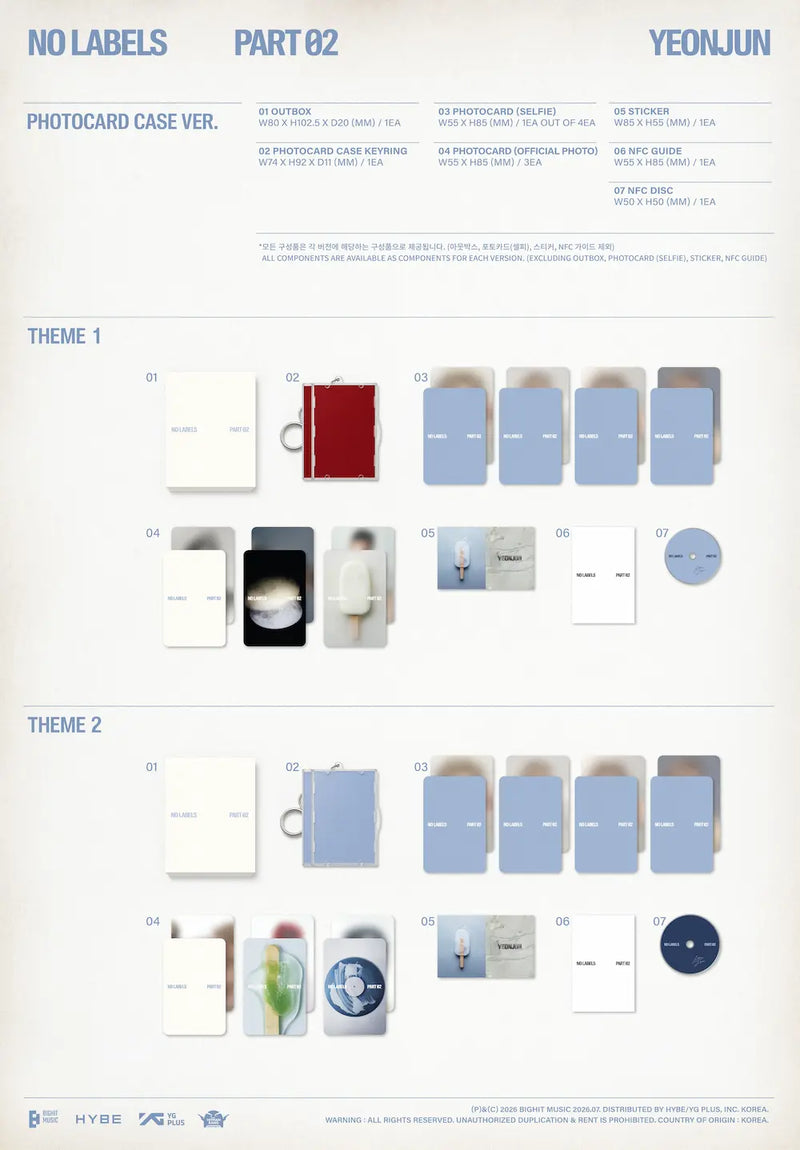 YEONJUN (TXT) - NO LABELS: PART 02 (PHOTOCARD CASE VER.)