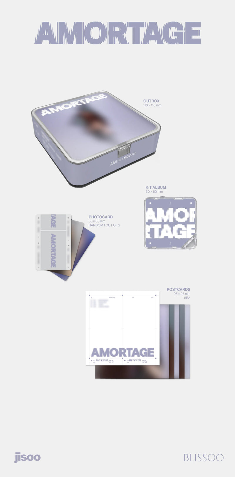 BLACKPINK - JISOO - MINI ALBUM - AMORTAGE (APP VER.)