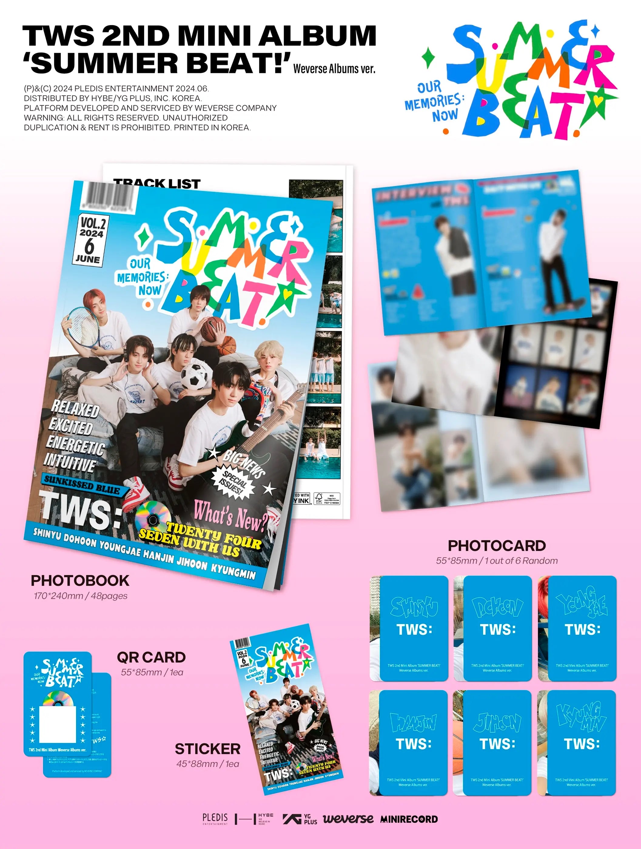 TWS - 2ND MINI ALBUM - SUMMER BEAT! (WEVERSE ALBUM VER.) — Oh