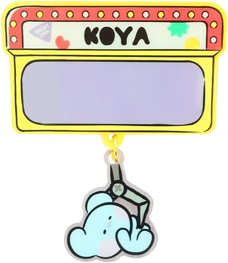 BT21 - MININI - ACRYLIC NAME PIN BADGE WITH STICKER