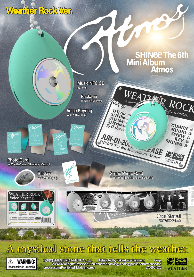 SHINee - 6TH MINI ALBUM - ATMOST (WEATHER ROCK VER.)