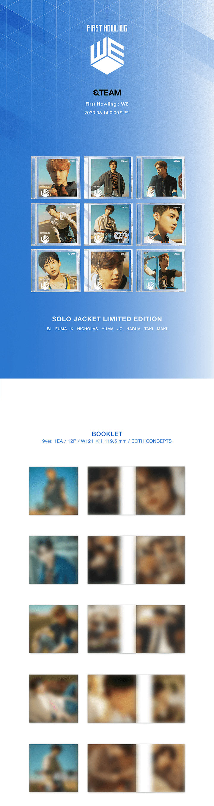 (RESTOCK 3/1) &TEAM - FIRST HOWLING : WE (SOLO EDITION)