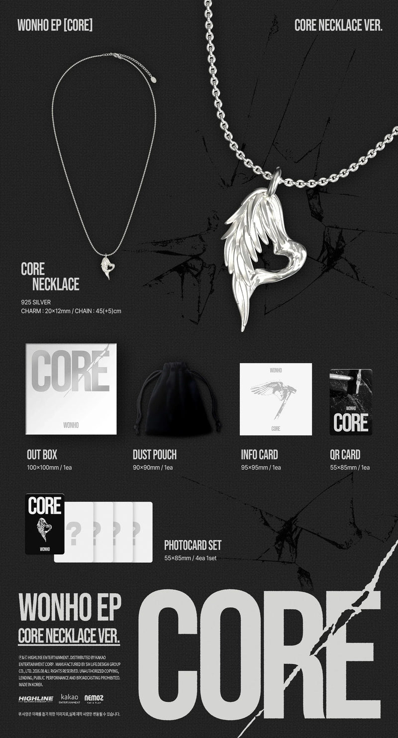 (PREORDER) WONHO - EP ALBUM - CORE (CORE NECKLACE VER.)